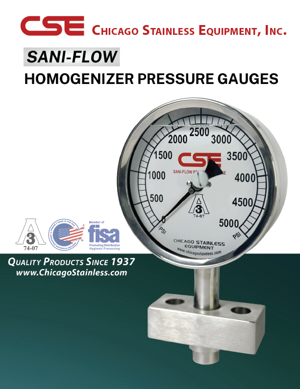 Homogenizer Pressure Gauge Brochure