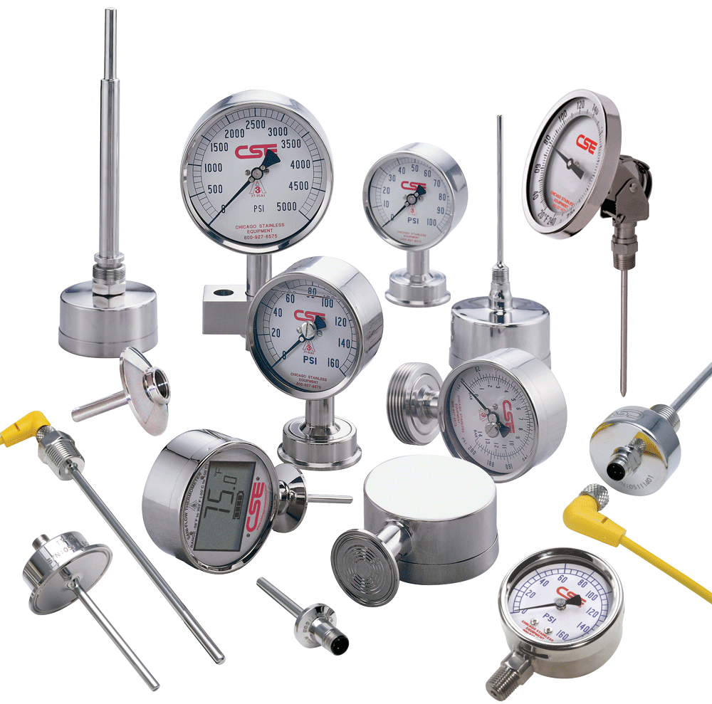 Sani-Flow Pressure Gauge